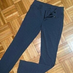 Size 2 athleta gray ponte skinny dress gray button up pants